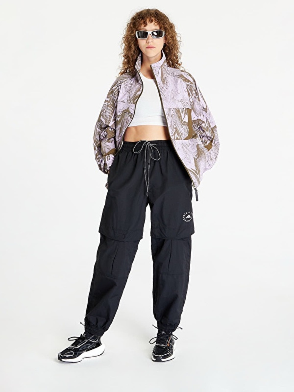 Adidas by Stella McCartney Marble windbreaker jacket Size M - Picture 5 of 11